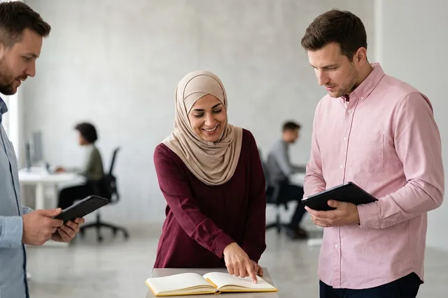 teamwork, office, collaboration, meeting, interaction, discussion, work, asian woman, man, notebook, work environment, multicultural, men, young adult, work team, business, work meeting, woman, office environment, islam. Welche internen Kosten fallen vor einer Softwareauswahl an?